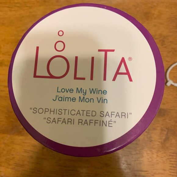 Enesco Designs by Lolita Sophisticated Safari Hand-Painted Artisan Stemless Wine - Picture 6 of 7